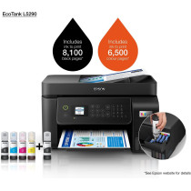 Epson Ecotank L5290 Office Ink Tank Printer A4 Colour 4 In 1 Printer With ADF, Wi Fi And Smart Panel Connectivity And LCD Screen, Black