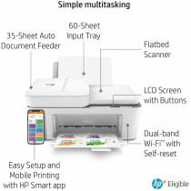 HP Deskjet 4120E All In One Colour Printer, White, 26Q90B