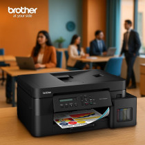 Brother Wireless All In One Ink Tank Printer, DCP-T830DW, Automatic Duplex Print & Scan, Adf, Email & Mobile Print, Network Connectivity, Compact Design