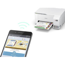 Epson Ecotank L3256 Home Ink Tank Printer A4, Colour, 3 In 1 With Wifi And Smartpanel App Connectivity, White, Compact