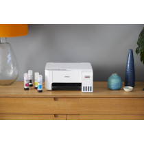 Epson Ecotank L3256 Home Ink Tank Printer A4, Colour, 3 In 1 With Wifi And Smartpanel App Connectivity, White, Compact