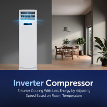 Gree Free Standing Air Conditioner IFLOWIND-48C3 4.0 Ton Inverter Compressor R410A Wi-Fi Smart Control 3D Air Flow Gold Fin Child Lock