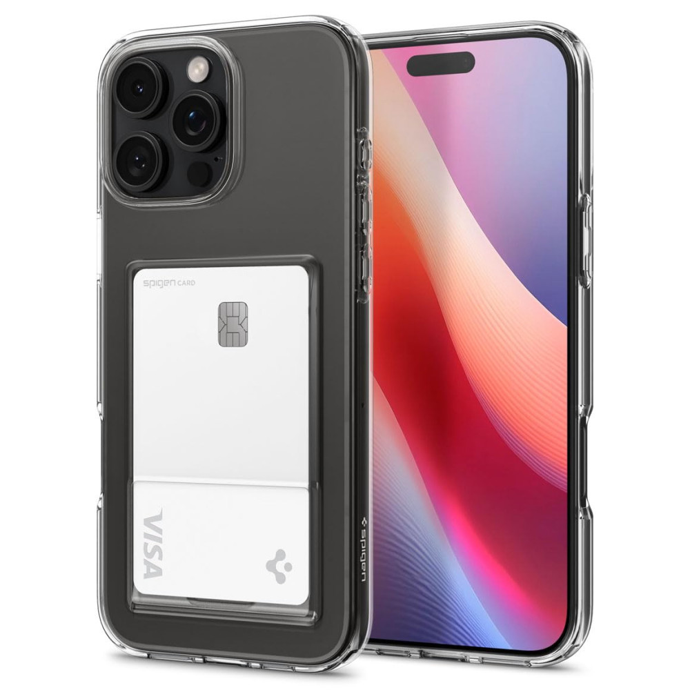 Spigen Crystal Slot Designed For iPhone 16 Pro Max Case Cover, Crystal Clear