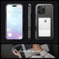 Spigen Crystal Slot Designed For iPhone 16 Pro Max Case Cover, Crystal Clear