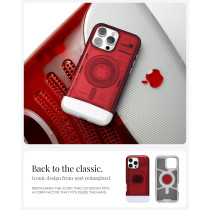 Spigen Classic C1 MagFit For iPhone 16 Pro Max Case Cover MagSafe Compatible Extreme Protection Tech, Ruby