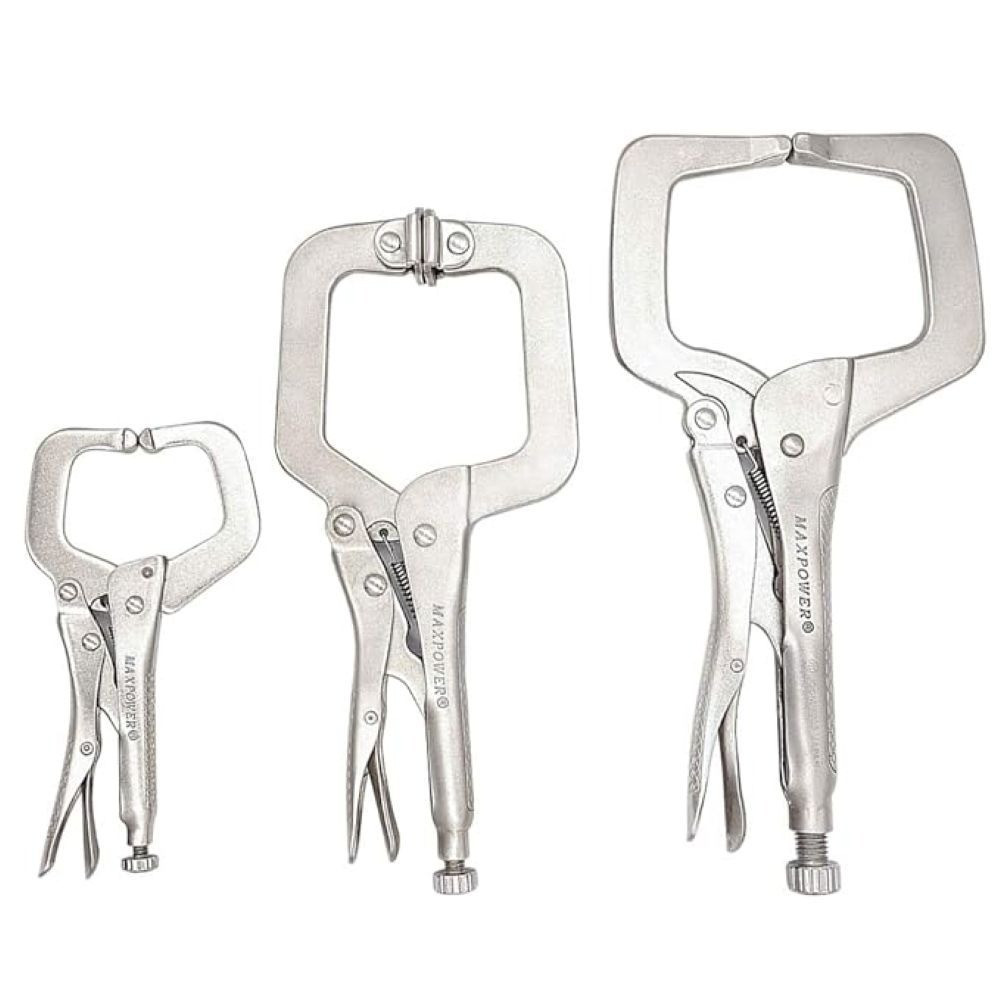 Abbas Ali Locking C-Clamp Plier With Regular Tip 11 Inch, 280mm