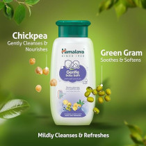 Himalaya Gentle Baby Bath With Chickpea And Green Gram, Free From Parabens, 200 ml