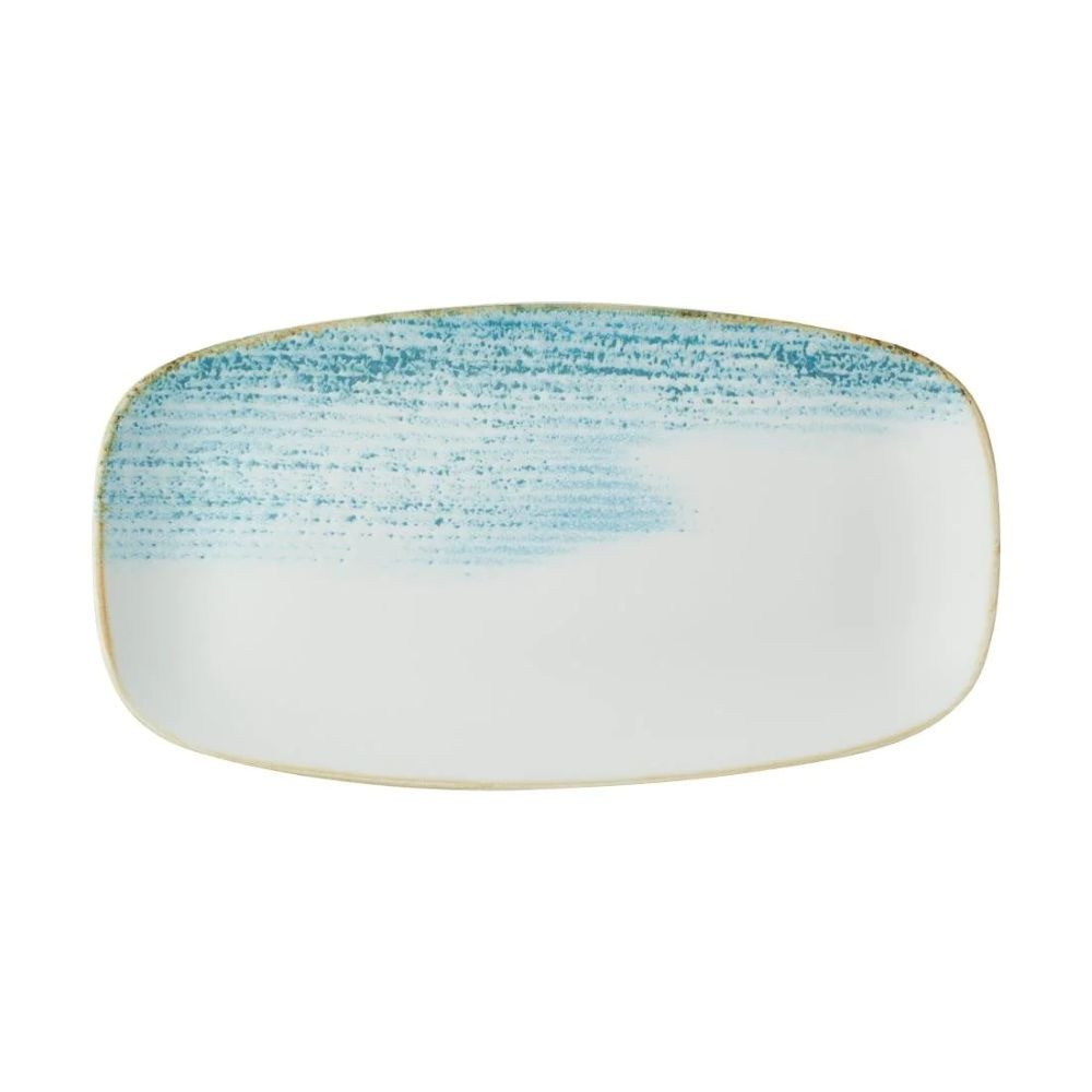 Churchill UK Homespun Accents Aquamarine Chefs Oblong Plate 3 Inch
