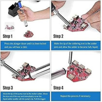 Abbas Ali Professional Desoldering Pump Suction Tin Gun Soldering Sucker Pen Removal Vacuum Soldering Iron Desolder Welding Hand Tools