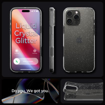 Spigen Liquid Crystal Glitter Designed For Iphone 16 Pro Max Case Cover, Crystal Quartz