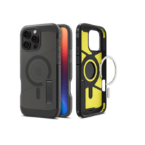 Spigen Tough Armor MagFit AI Designed For iPhone 16 Pro Max Case Cover MagSafe Compatible, Frost Black