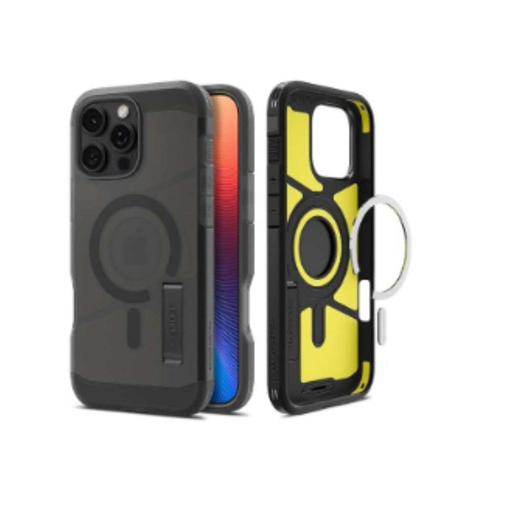 Spigen Tough Armor MagFit AI Designed For iPhone 16 Pro Max Case Cover MagSafe Compatible, Frost Black