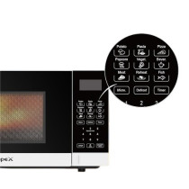 Impex 20L Digital Microwave Oven With 99-Minute Timer, 8 Preset Menus, Child Safety Lock, Defrost Function, 700W Power, 255Mm Glass Turntable, Push Button Door, And Cooking Indicator, Mo 8101Db