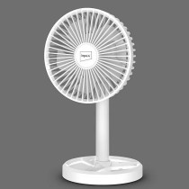Impex Mini Fan 5 Inch Rechargeable With 3600Mah Battery, Strong Wind Force, Type C Charging Port, 3-Stage Speed Control, Rotary Design, Portable Cooling, 5V Dc Input, Breeze D5