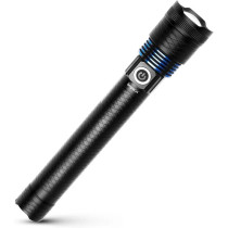 Impex Rechargeable Led Flashlight, 10W Laser Led Torch, 500 Lumens Brightness,3600Mah Li-Ionbattery, Type-C Charging, Focus Adjustable Head, Aircraft-Grade Aluminum Body, 2-3 Hours Runtime, Hunter Z5