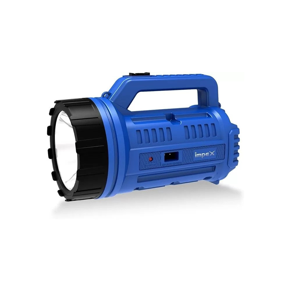 Impex Glister G22B Rechargeable Led Search/Flashlight, Blue