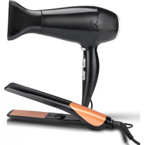 Impex Hair Dryer And Hair Straightener Combo Hair Styler, Hsk 101, 2 Heat Settings, Professional Styler, Swivel Cord And Auto Shutoff Function