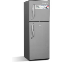 Impex 138 L Double Door Refrigerator Irf 138C 128 L Net/138 L Gross, 42 L Freezer And 86 L Fridge –Direct Cool, Inside Condenser, Fast Cooling, Energy Saving, Low Noise, Dark Grey