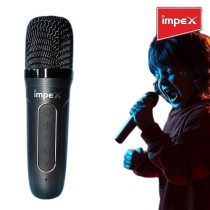 Impex Portable Bluetooth Karaoke Speaker With Wireless Mic And Voice Modulation, 1200Mah Rechargeable Battery, 5W Output, Fm/Usb/Tf/Bluetooth Inputs, Type-C Charging, Km 1301