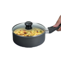 Delici 8-Piece Nonstick Cookware Set Aluminum, Kitchen Essential Bundle With Tempered Glass Lids,2 Casserole With Lid, Saucepan With Lid, Frypan And Nylon Turner, Dishwasher Safe, Pfoa Free, Ncs8G