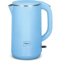 Impex Electric Kettle 2.0 Ltr Double Layer, 304 Stainless Steel, Seamless Inside Body, 360 Degree Cordless Base, 1500W, Boil-Dry Safety Cut-Off, Automatic Shut-Off, Fada Double Controller