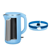 Impex Electric Kettle 2.0 Ltr Double Layer, 304 Stainless Steel, Seamless Inside Body, 360 Degree Cordless Base, 1500W, Boil-Dry Safety Cut-Off, Automatic Shut-Off, Fada Double Controller