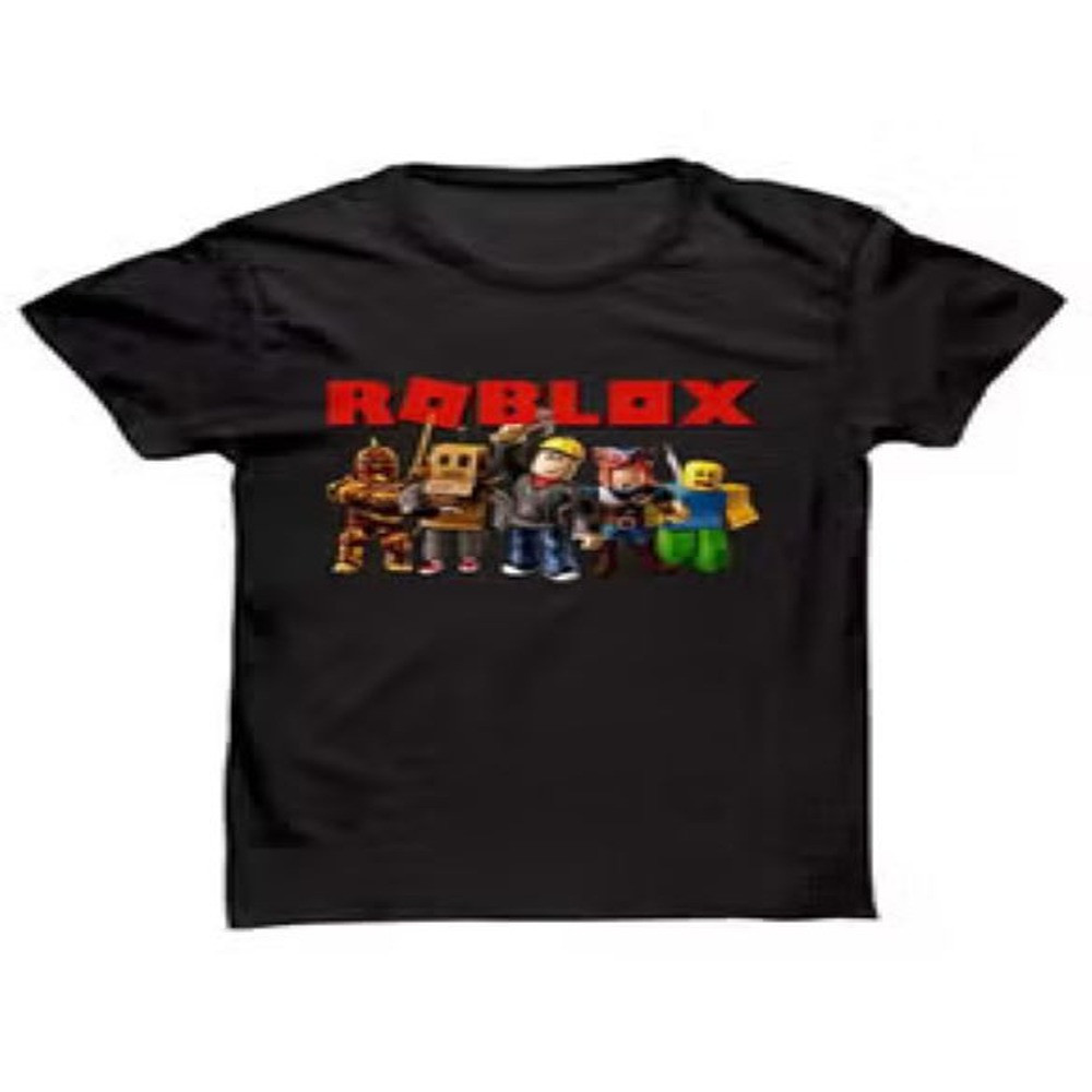 Roblox New Design Group Printed T-shirt, Black