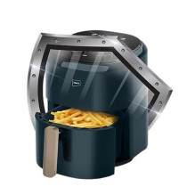 Impex 4.5L Mechanical Air Fryer Af 4305A, 1200W Oil-Free Hot Air Fryer, Adjustable Temperature And 60-Min Timer, Non-Stick Large Capacity Basket, Overheat Protection, Cyclonic Airflow Cool-Touch Handle