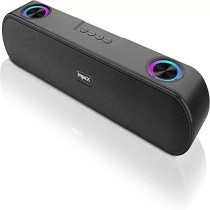 Impex Bluetooth Speaker With 1600W Pmpo, 2000Mah Battery, Bluetooth 5.3, Rgb Lights, Dual Passive Radiators, Usb/Tf/Aux/Fm/Tws/Hand-Free, Type C Charging, Abs Metal Body, Bts