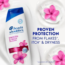 Head And Shoulders Smooth And Silky Anti Dandruff Shampoo, 400 ml