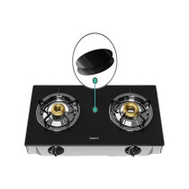 Impex Igs 1222Fd 2 Burner Lp Gas Stove With 7Mm Toughened Glass Enamel Coated Pan Support
