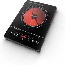 Impex Infrared Single Cooktop 1500 W 8 Digital Temp Control, Black Crystal Plate With 4 Digit Led Display, Ir 2701 A, Black