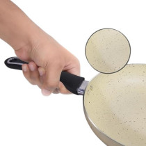 Impex Granite Coated Nonstick Cookware Set –8 Pcs, Ivory (Ncb 7108Bg, 5-Layer Granite Coating, Virgin Aluminium, Tempered Glass Lids, Heat Resistant Handles, Includes Frypan, Casseroles And Nylon Turner