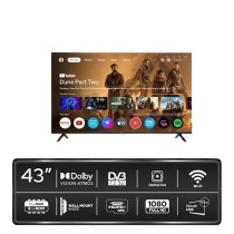 Impex 43 Inch Qled Fhd Smart Google TV, Evoq 43Qlc2, Built-In Google Assistant And Chromecast, Voice Remote, 1Gb Ram, 8Gb Rom, 4 Hdmi, 2 Usb, A+ Panel, 1920 X 1080, Slim Design