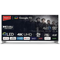 Impex 55 Inch Qled Google TV Evoq, 55S4Qlc2R120, 4K Ultra Hd Television, Dolby Vision And Atmos, 120Hz Dlg, Voice Remote, Earc, Allm, Bluetooth/Wifi, Wall Mount Included