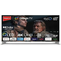 Impex 65 Inch Qled Google TV Evoq 65S4Qlc2R120, 4K Uhd Television, 120Hz Dlg, Dolby Vision And Atmos, 2Gb Ram+16Gb Rom, Hdmi Arc/Earc, Wifi, Bt, Voice Remote, Allm, Gaming