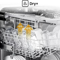 Hisense 13 Place Settings, 2 Baskets, 8 Programs, 3 In 1 With Self Clean And Dry, Cutlery Basket, Water Overflow Consumption, HS622E90X