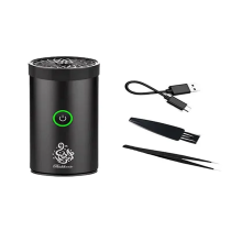 New Style USB TypeC Power Rechargeable Incense Burner Black 14 x 6 x 6cm