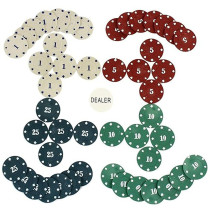ONE STOP SHOP Poker Chips Set 100 Dual Toned Poker Chips Ideal for Group Gatherings, Diwali Parties and Gifting poker chips set poker chips set 100 pcs Professional Poker Chips Texas Hold'Em Poker Set Casino Game Set