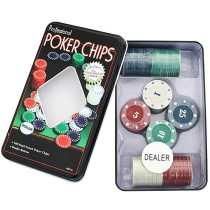 ONE STOP SHOP Poker Chips Set 100 Dual Toned Poker Chips Ideal for Group Gatherings, Diwali Parties and Gifting poker chips set poker chips set 100 pcs Professional Poker Chips Texas Hold'Em Poker Set Casino Game Set