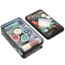 ONE STOP SHOP Poker Chips Set 100 Dual Toned Poker Chips Ideal for Group Gatherings, Diwali Parties and Gifting poker chips set poker chips set 100 pcs Professional Poker Chips Texas Hold'Em Poker Set Casino Game Set