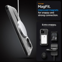Spigen Ultra Hybrid Magfit Designed For Iphone 16 Pro Max Case Cover Magsafe Compatible, Graphite