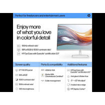 HP Series 5 27Inch 527Sw FHD Monitor 94F46AS, White