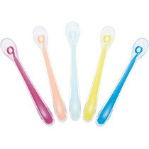 Babymoov Set Of 5 Silicon Spoons 1St Age Multicolor