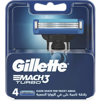 MACH3 Turbo 4Blades Razor Grey Silver Blue