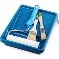 Abbasali Wall Paint Kit of Roller Scrapper Brushes And Tray