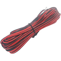 ABBASALI 2PIN Electrical Extension Wire Cord for Led Strips With Electric Tester Tape & Cutter 6in Red Black 20M