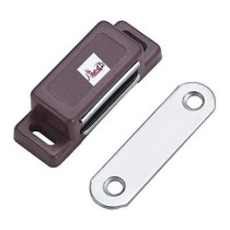 ABBASALI Magnetic Door Catcher YD904 High for Kitchen Bathroom Cupboard Wardrobe Closet Drawer Latch BROWN 10pcs