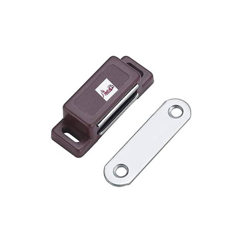 ABBASALI Magnetic Door Catcher YD904 High for Kitchen Bathroom Cupboard Wardrobe Closet Drawer Latch BROWN 10pcs