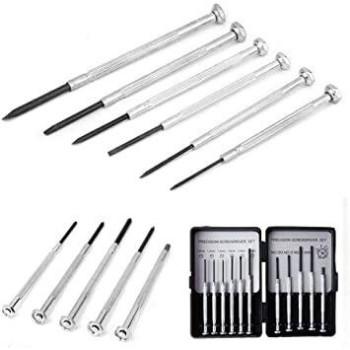 ABBASALI 11Pcs Micro Screwdriver Set Watch Jewelry Glasses Repairs Kit Small Screwdriver for Electronics Toys Computer Watch